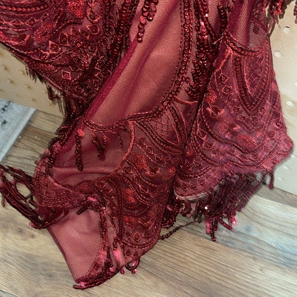 MNM COUTURE
NF BY NOUR N0293 DRESS burgundy - Picture 7 of 17